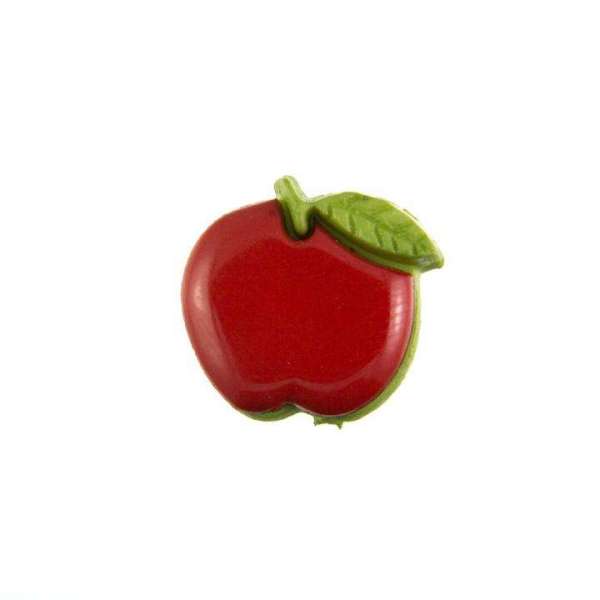Kinderknöpfe kaufen Apfel KK-154 rot 12